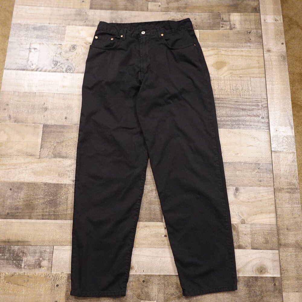 Lucky Brand Dungarees Relaxed Fit Black‎ Jeans - Size 36 American Made Vintage